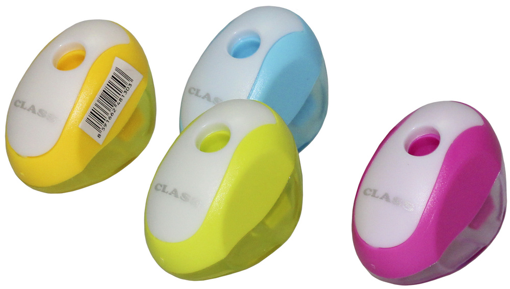 Підстругачка для олівців CLASS (4813С), пластикова, з контейнером